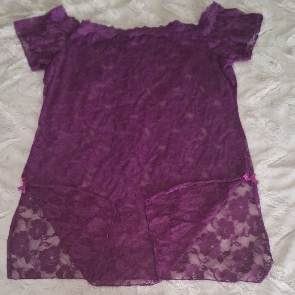 Purple Lace Top